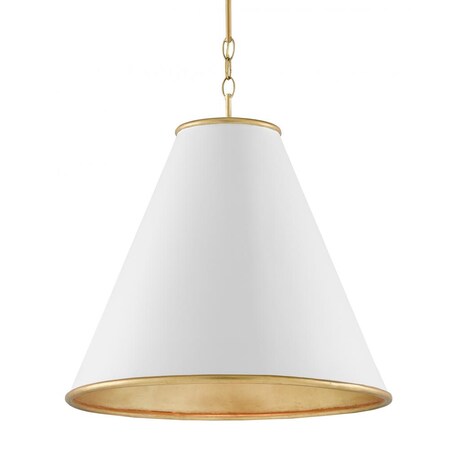 Currey Pierrepont White Large Pendant 9000-0537